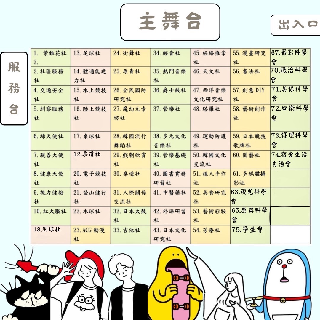 社團博覽會地點